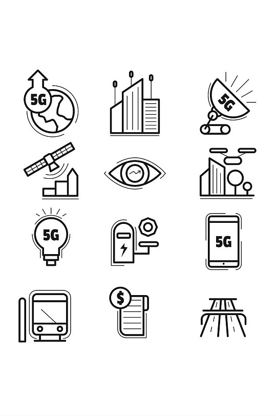 电源航天器5G未来科技矢量免扣元素