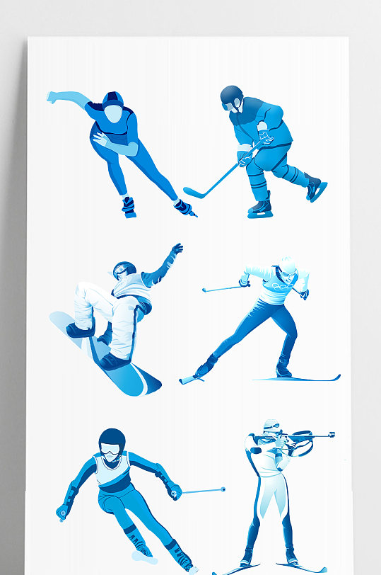 冬奥会剪影图片-冬奥会剪影素材下载-众图网