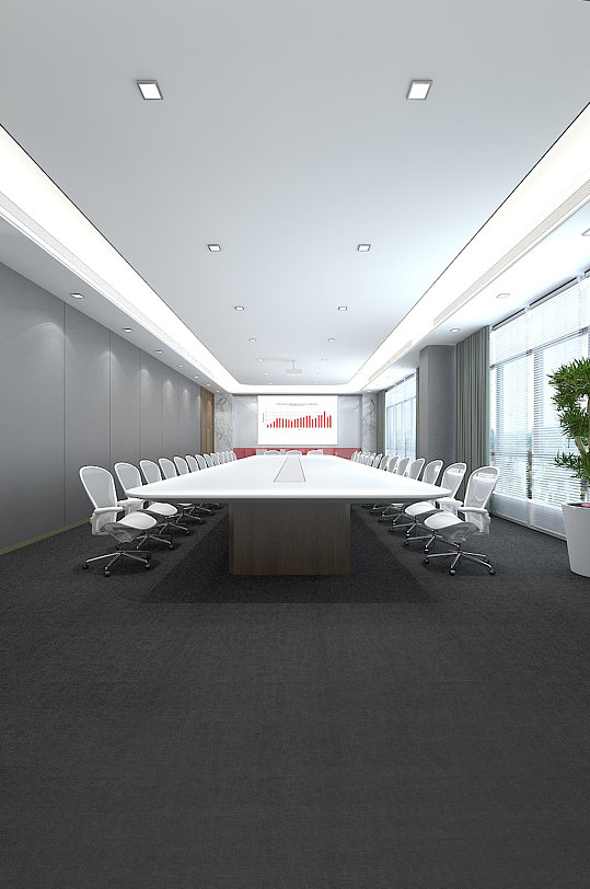 实用型会议室模型-众图网