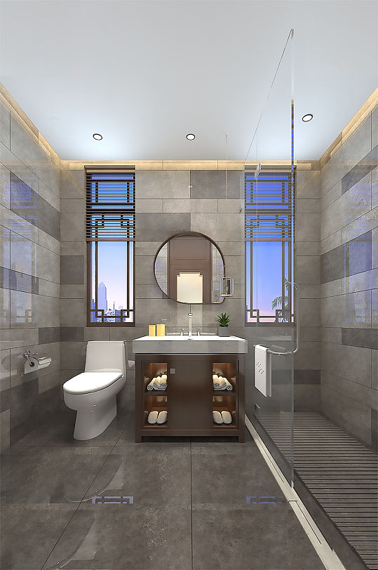 卫生间3Dmax模型图-众图网