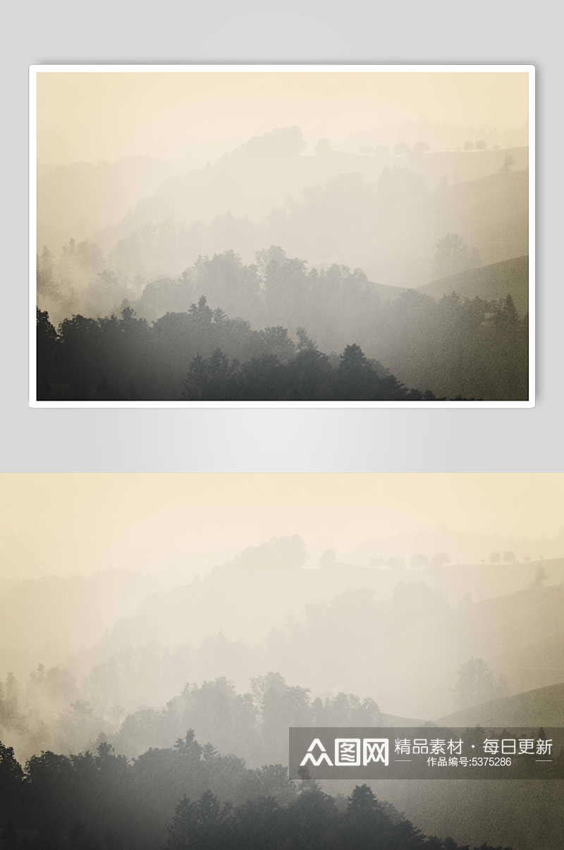 自然景观大雾摄影图素材