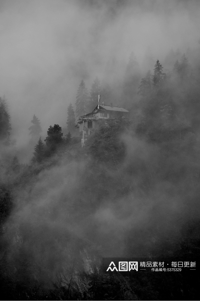 自然景观大雾摄影图素材