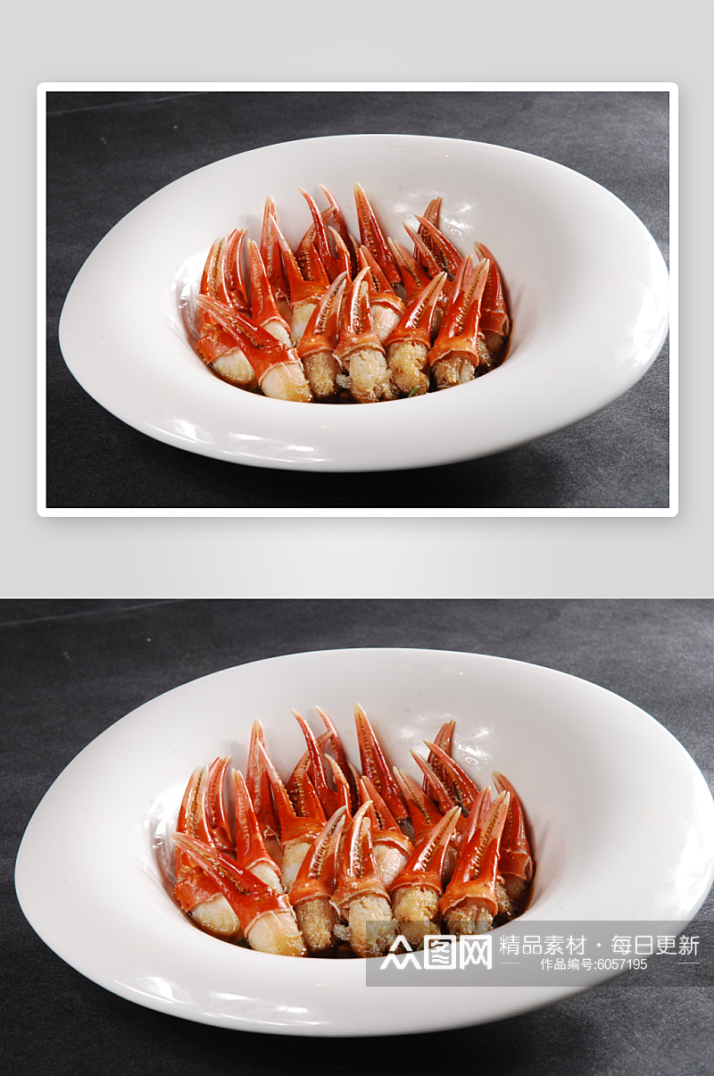 秘汁浸蟹钳美食摄影图片素材