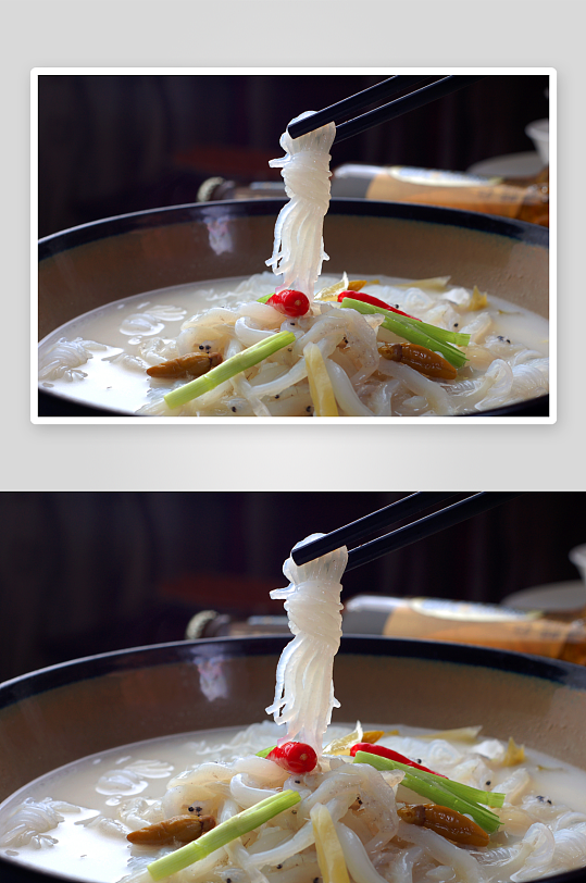 热浓汤银雪煲美食摄影图片