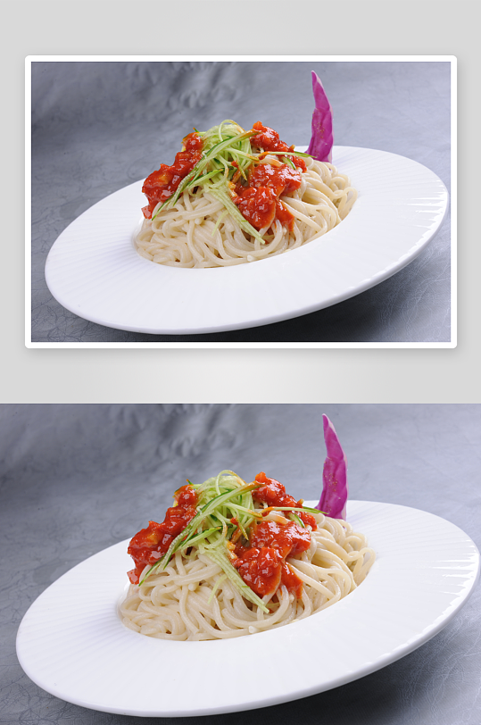 陕北凉饸饹摄影图片-众图网