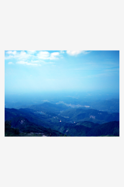 高清群山峡谷风景摄影图