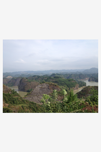 高清群山峡谷风景摄影图