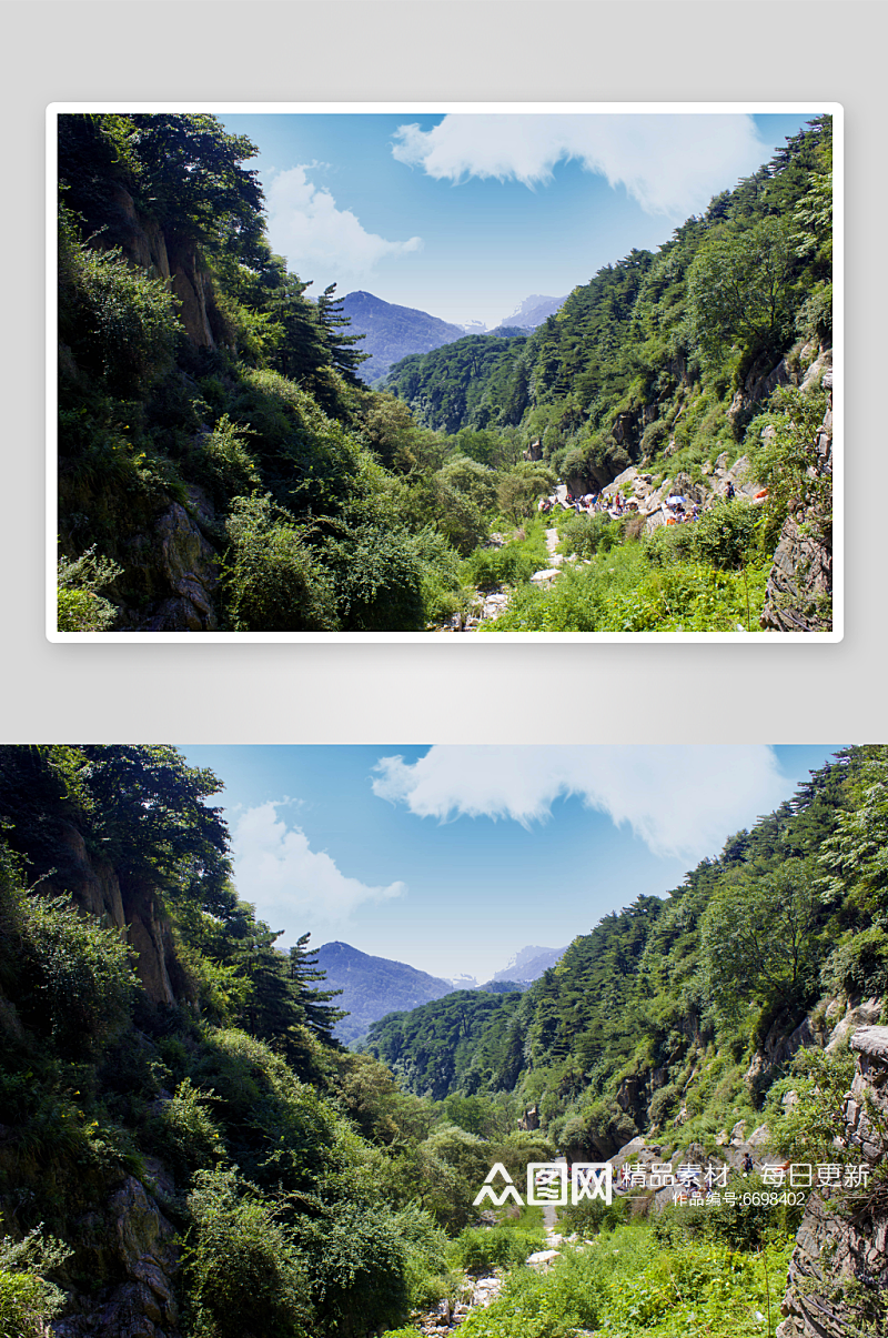 精美群山峡谷风景摄影图素材