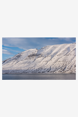 高清冬日雪景风景摄影图