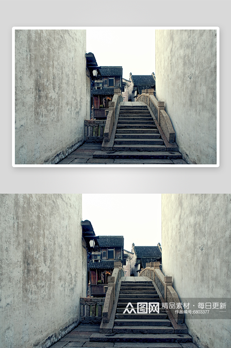 城镇江南水乡城市风景摄影图素材
