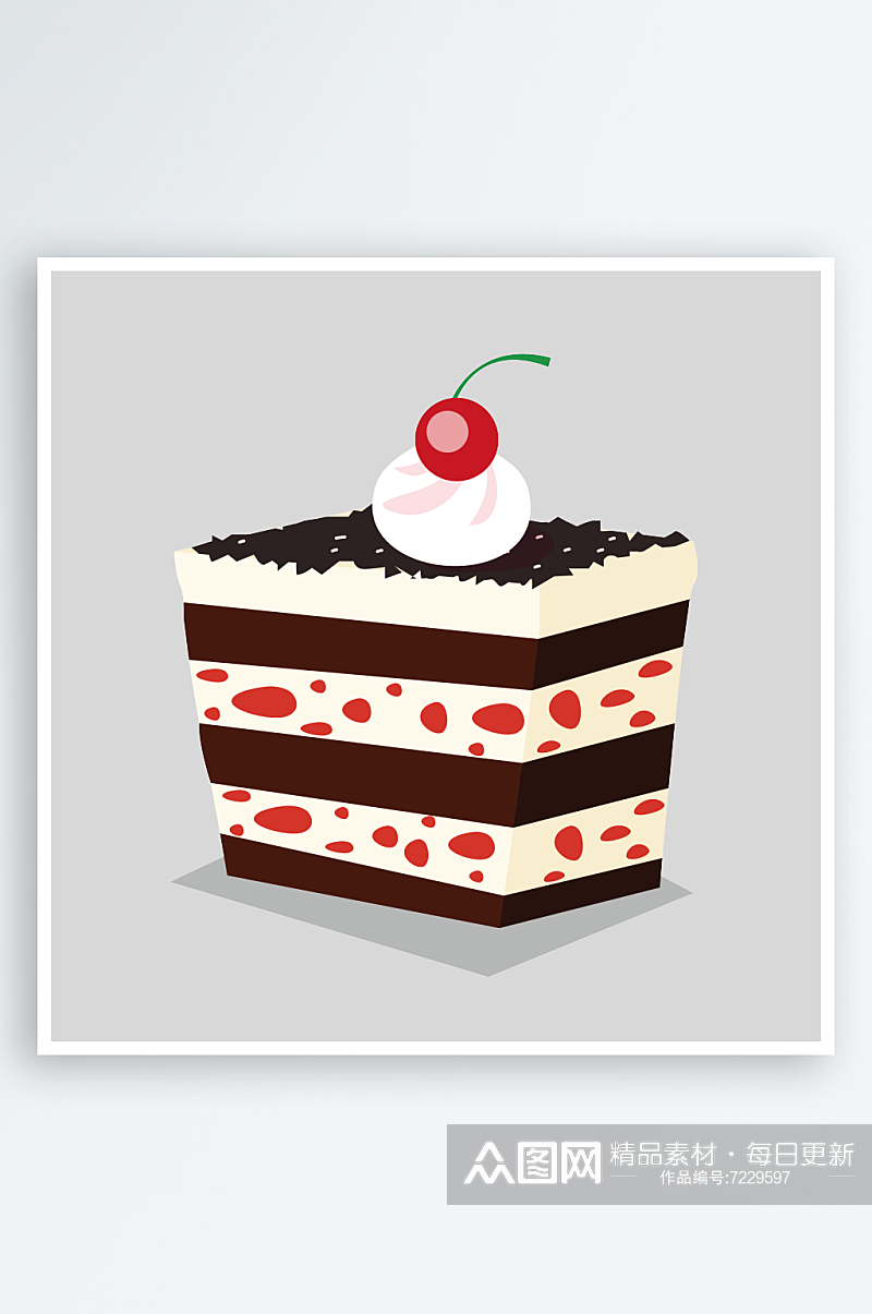 卡通蛋糕甜品美味免抠元素素材