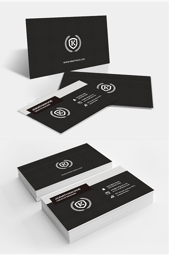 黑色时尚名片图片-黑色时尚名片设计素材-黑色时尚名片模板下载