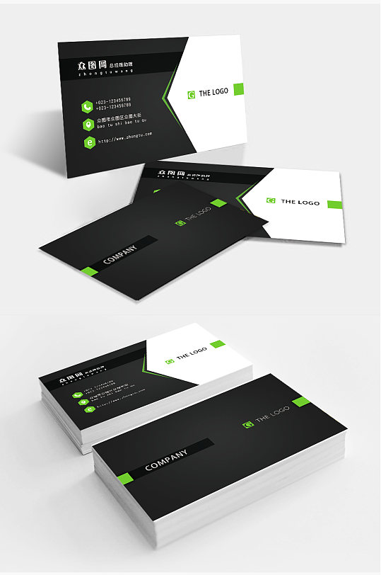国风黑色名片图片-国风黑色名片设计素材-国风黑色名片模板下载