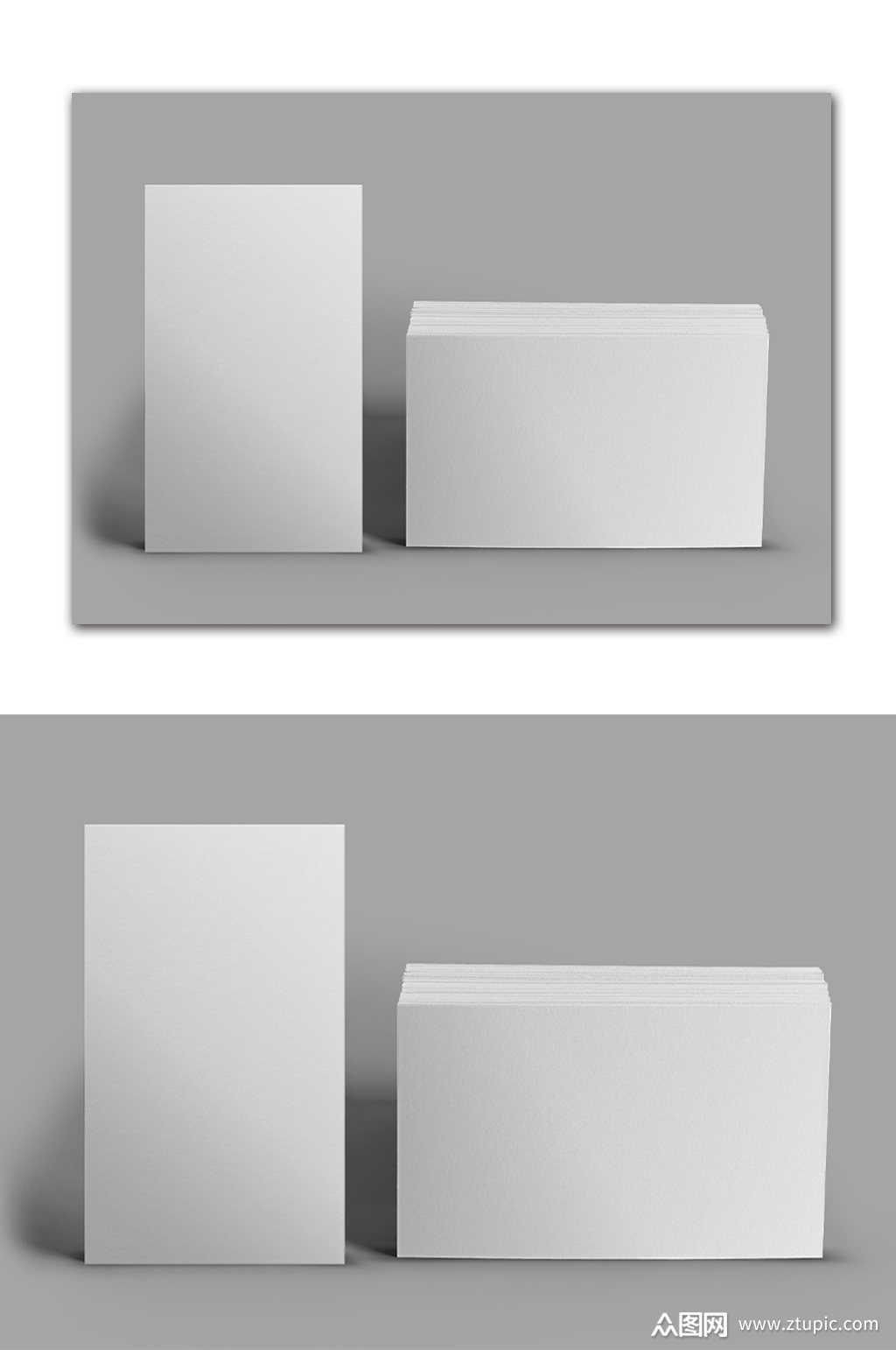 空白名片样机效果图素材