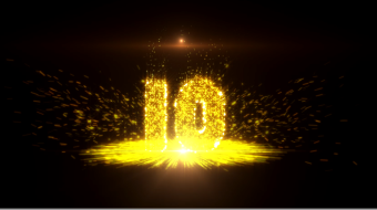 大气十秒倒计时黑金视频模板素材-众图网