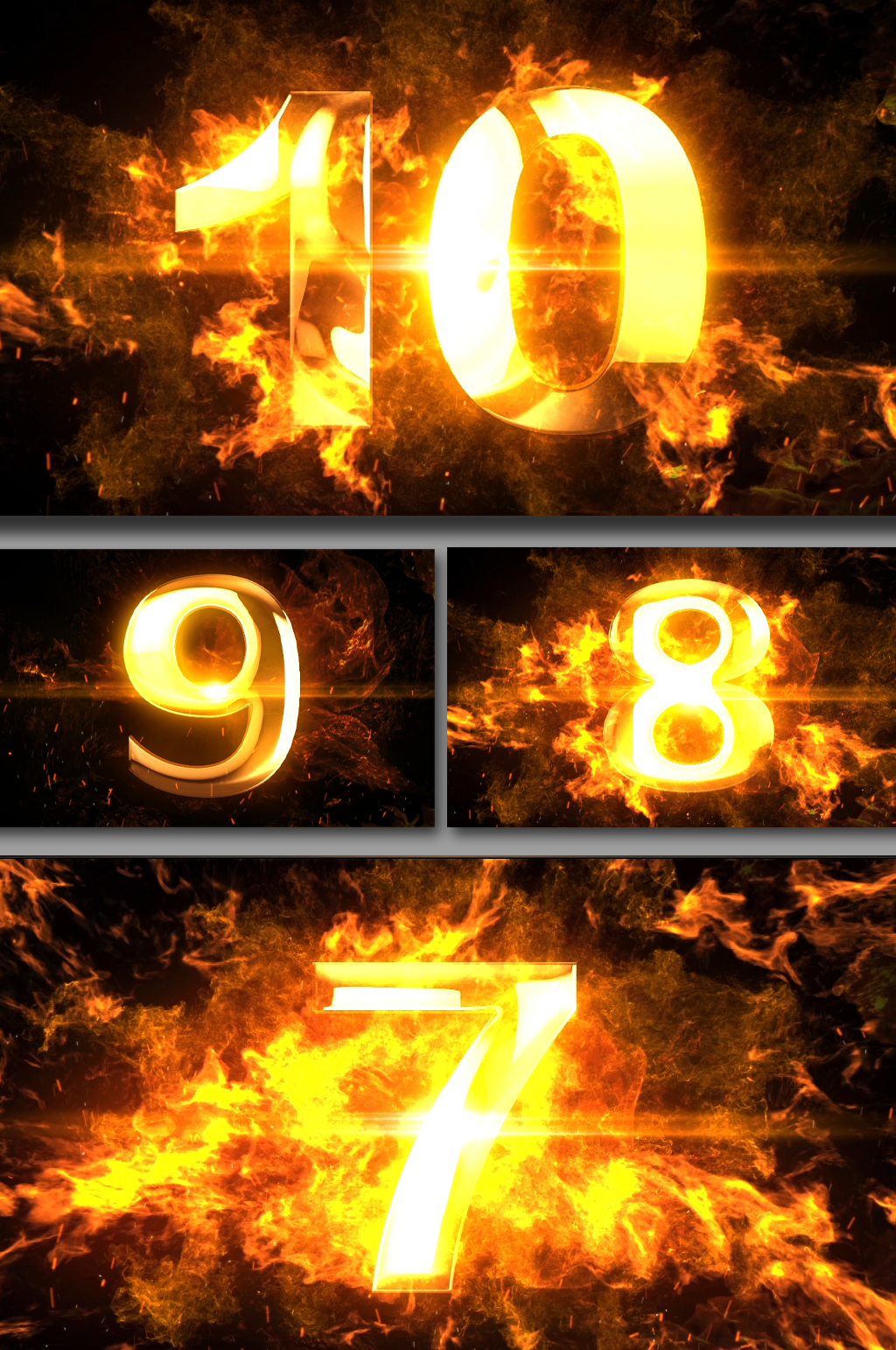 火焰倒计时十秒视频