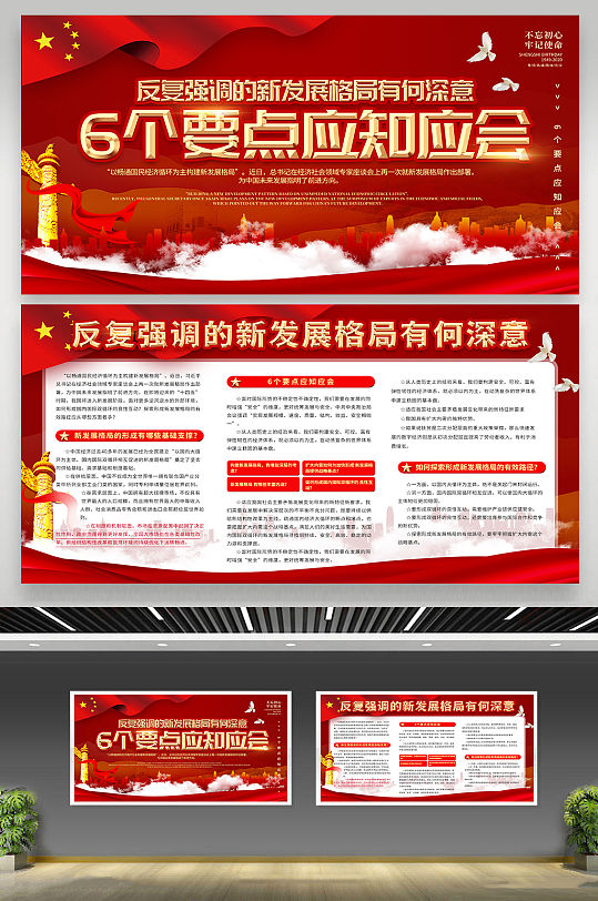 六个要点应知应会展板
