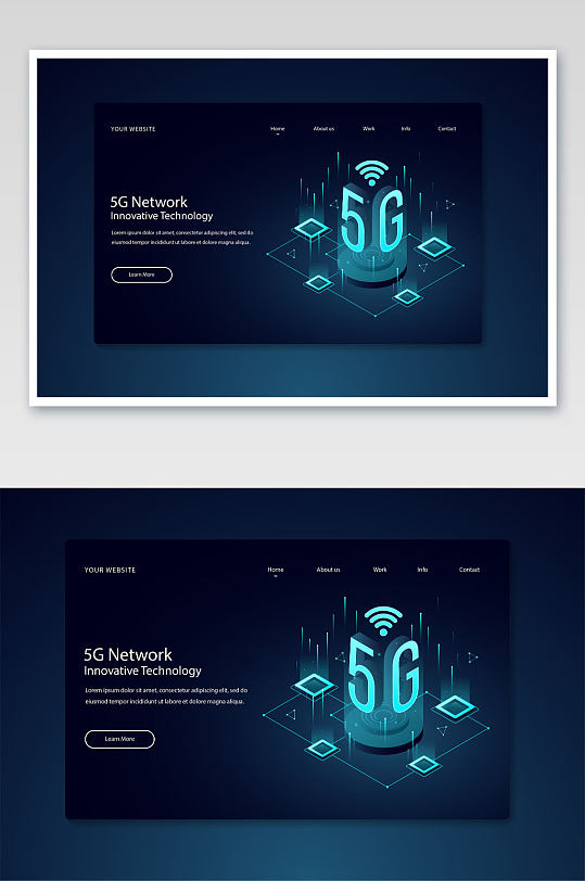 5G科技网站首页模板