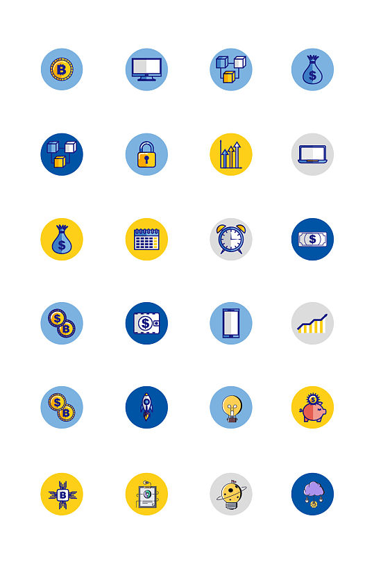 常用多色渐变app矢量图标icon