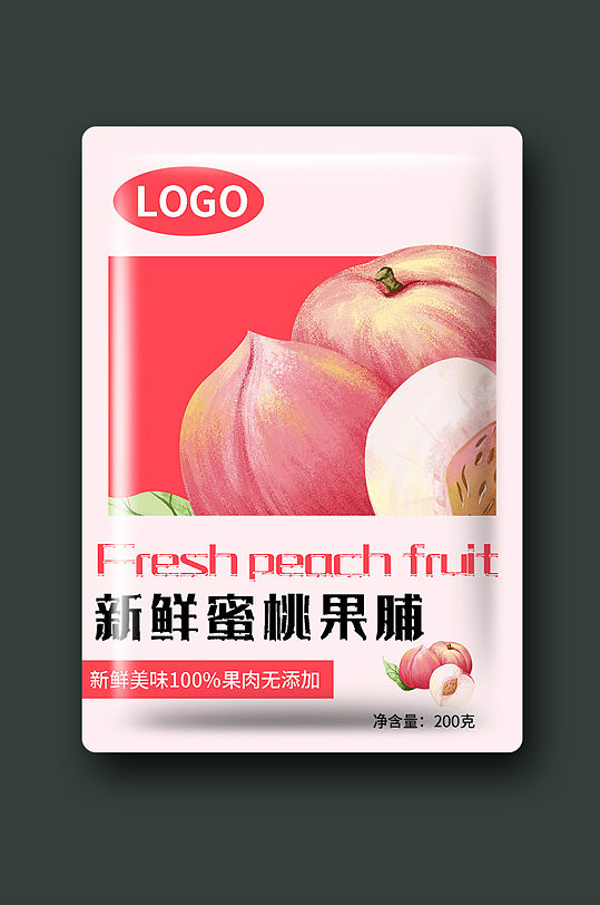 水蜜桃干果蜜饯零食包装