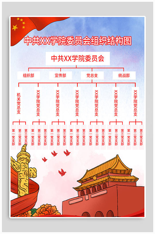 组织架构党建图片素材-组织架构党建设计模板下载-众图网