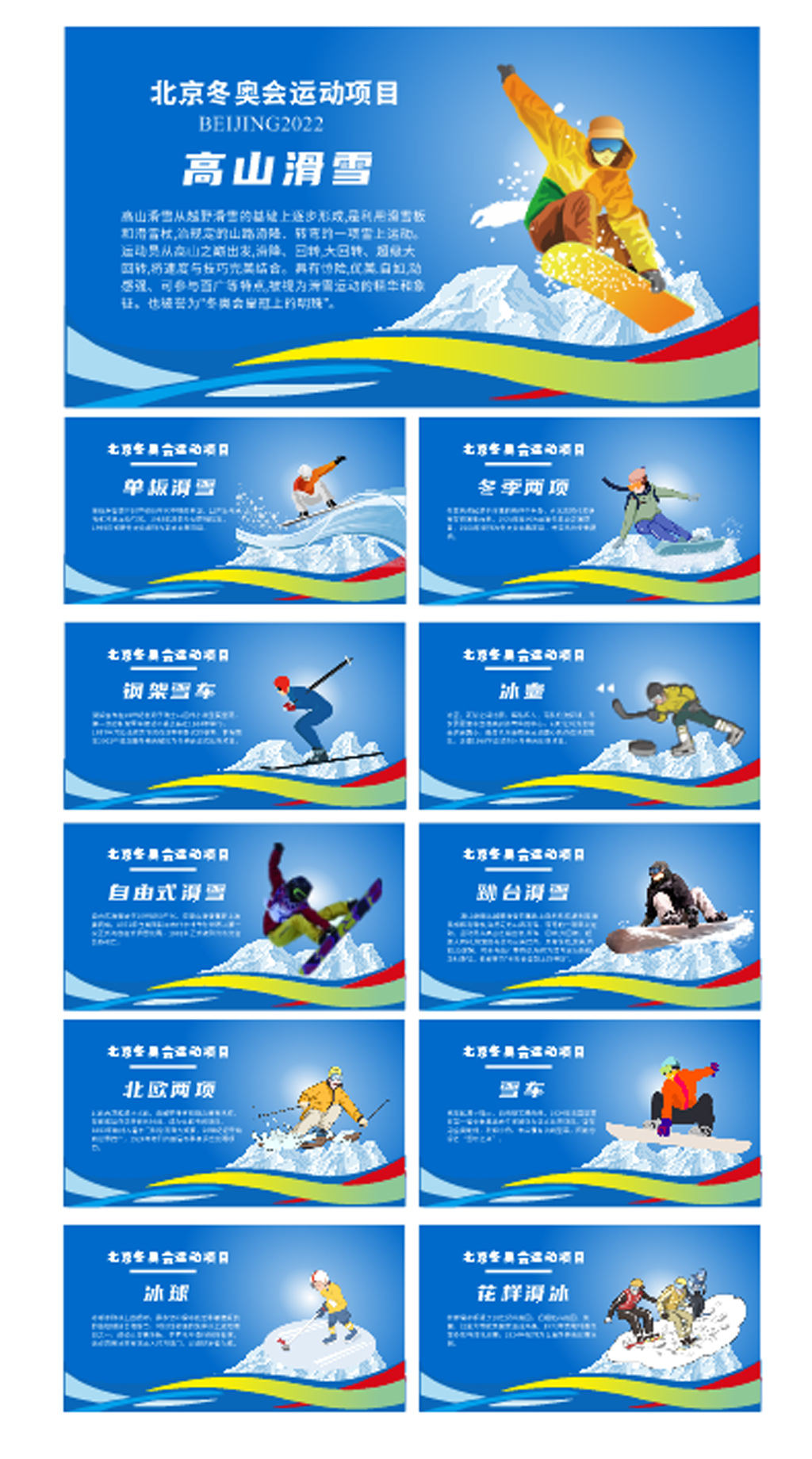 2022年冬奥会知识展板图片