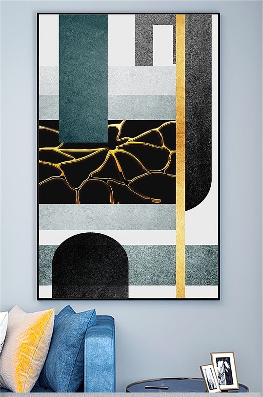 现代几何抽象装饰画