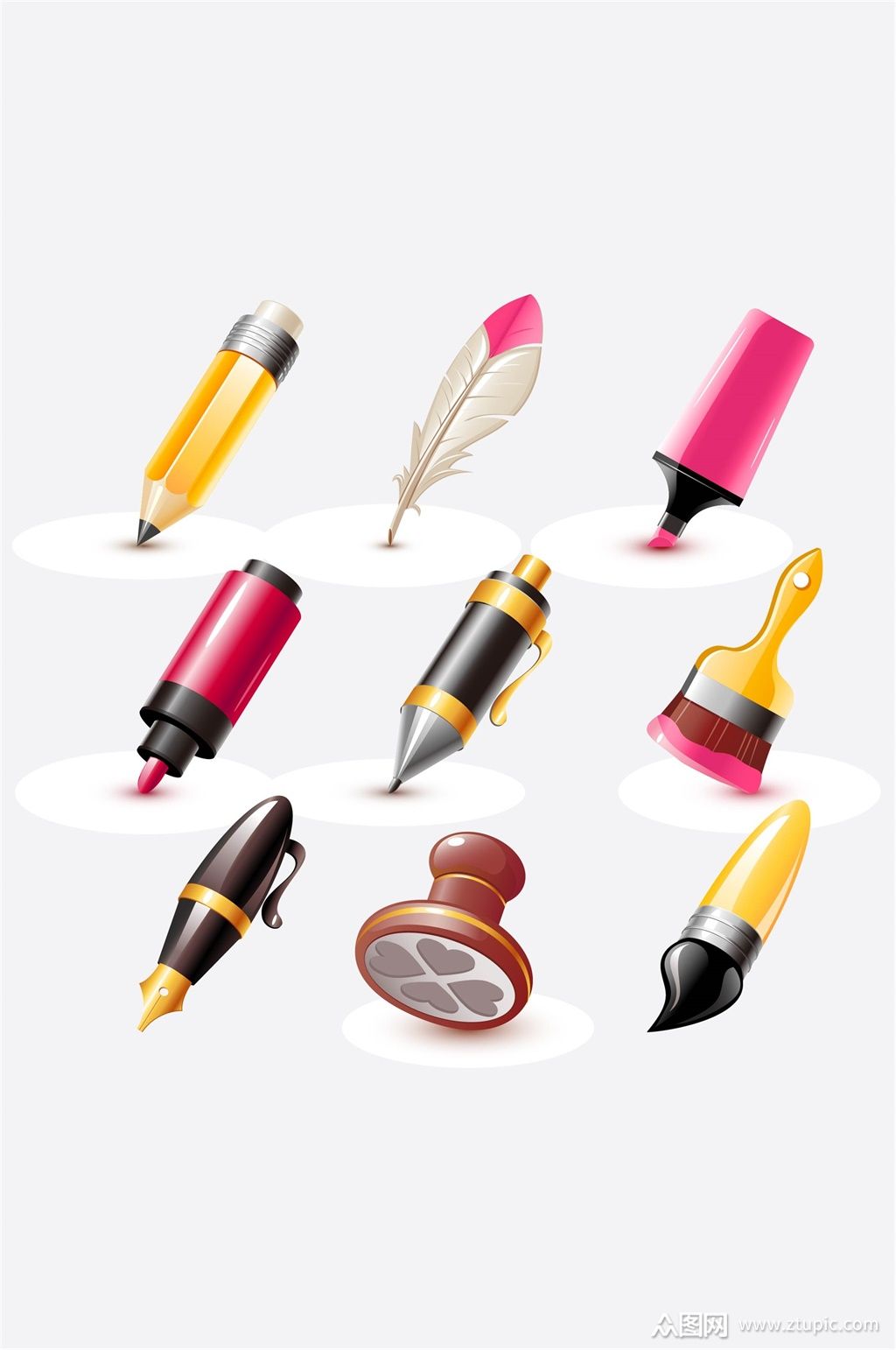 各种办公用品素材