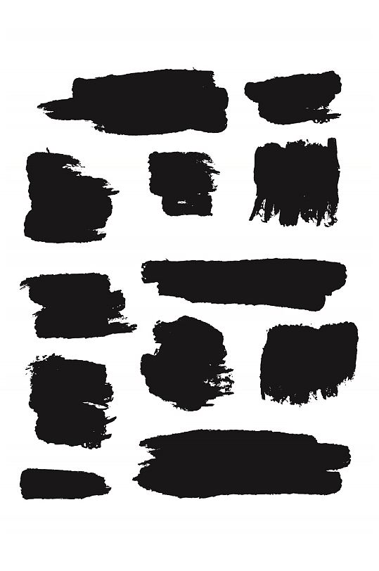 免扣墨迹笔刷素材