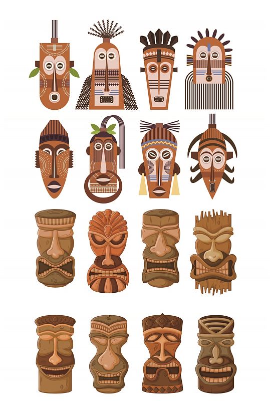 玛雅人图腾元素素材