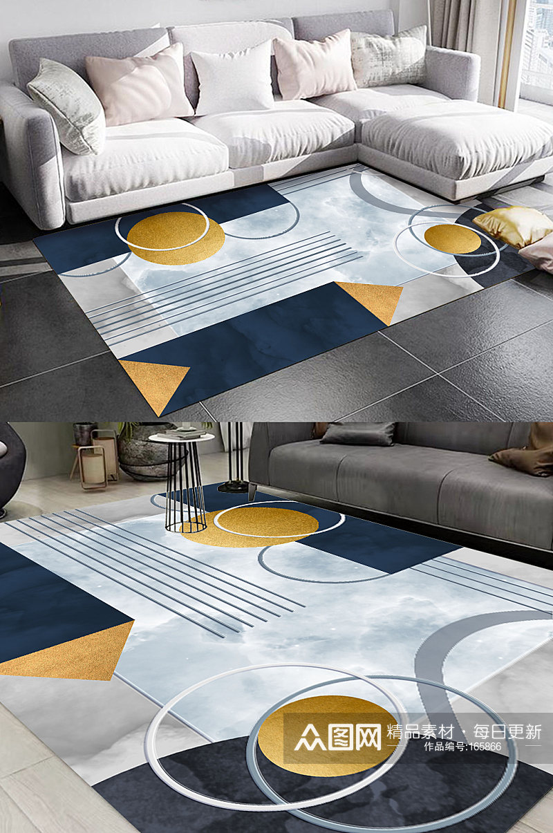 抽象花纹欧式地毯素材