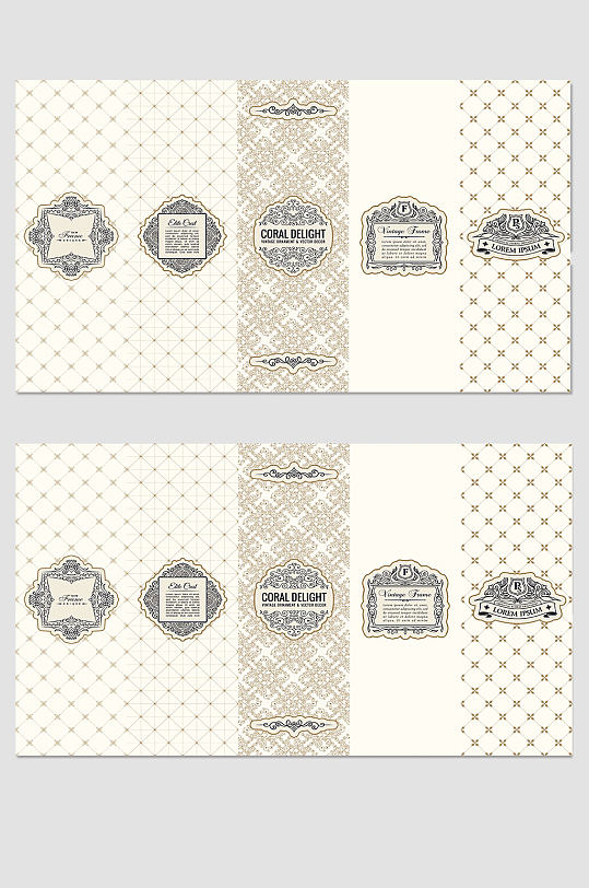 淡雅欧式底纹素材-众图网