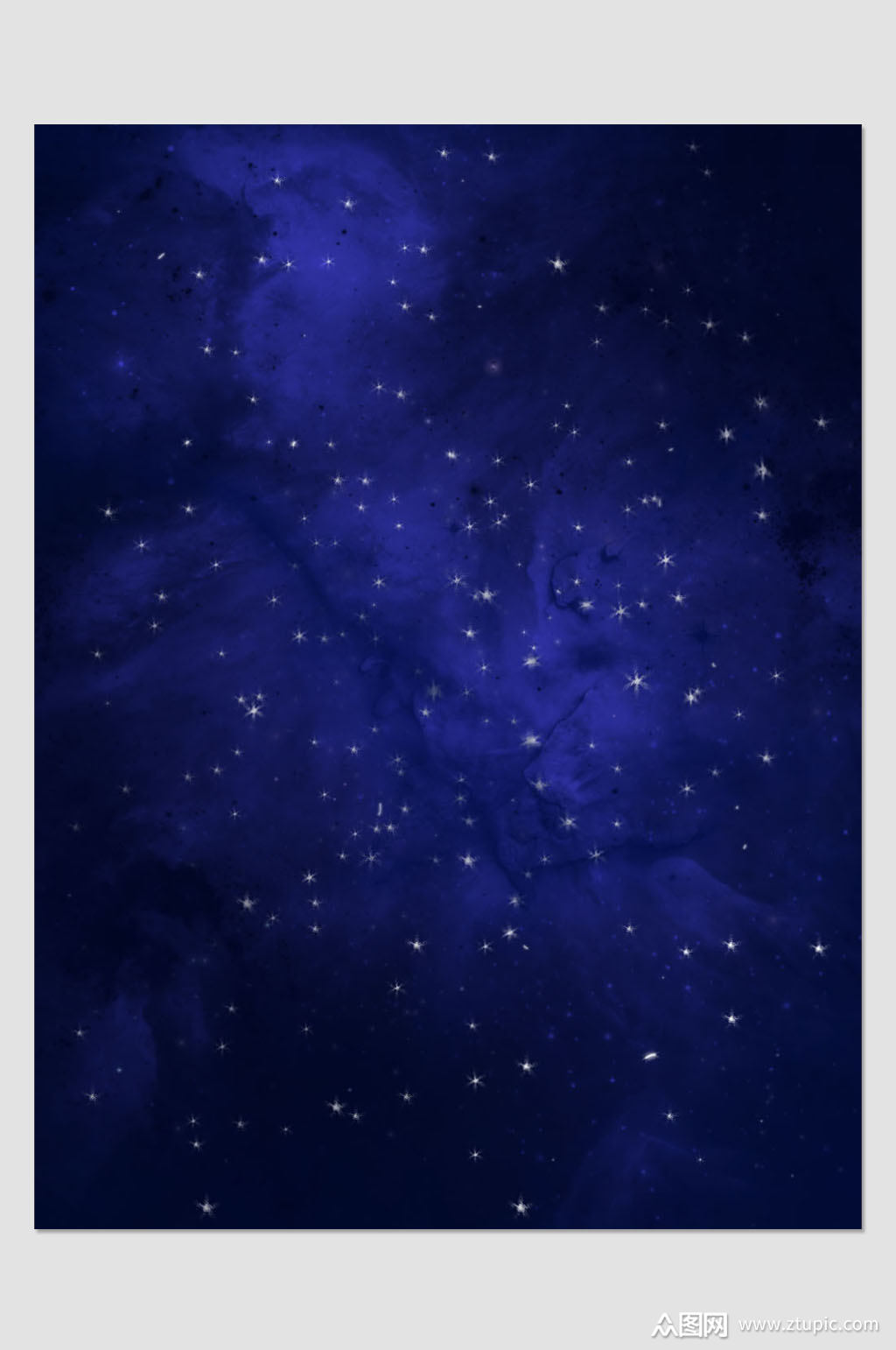 蓝色星空简约素材背景