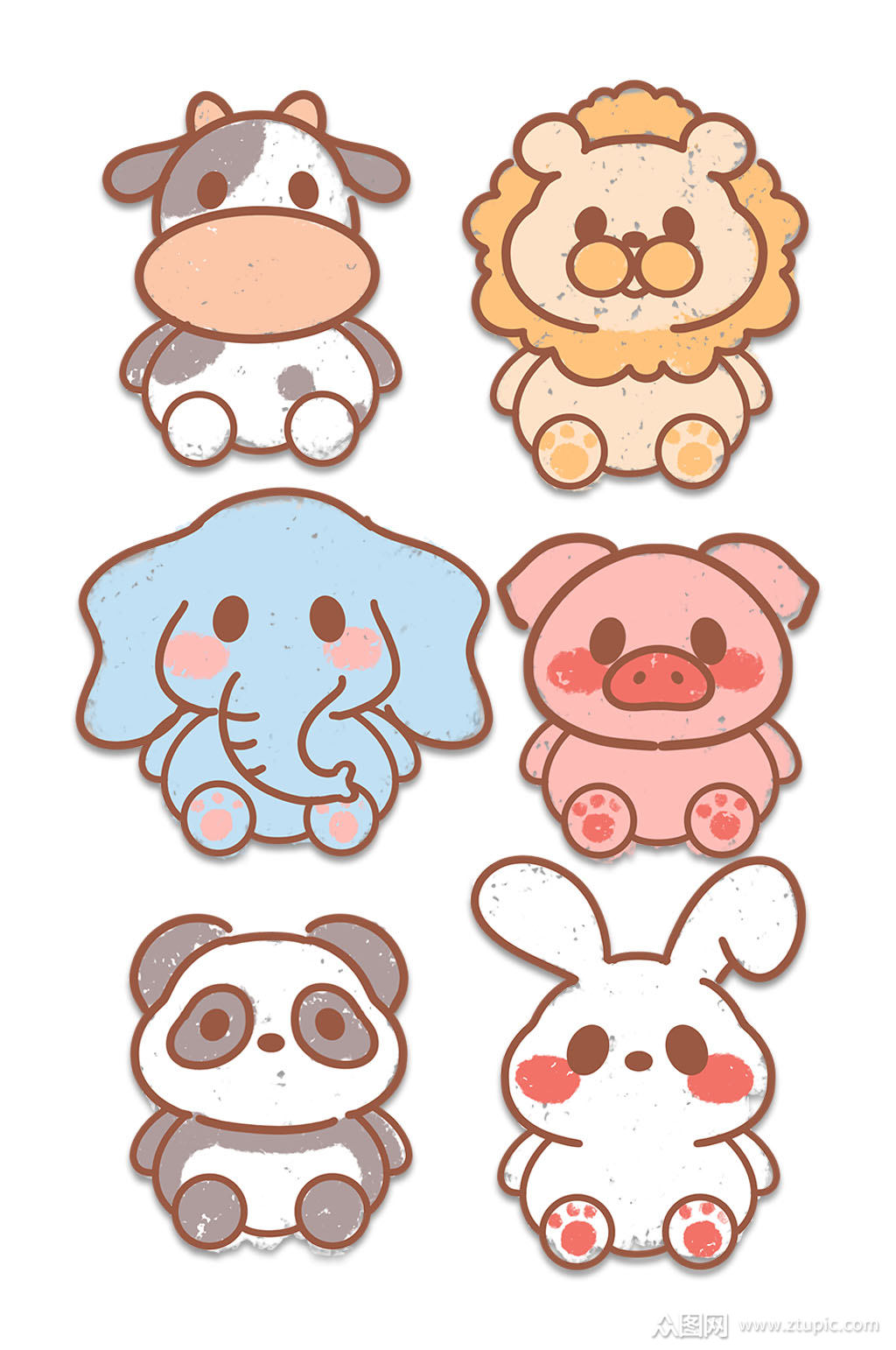 儿童卡通小动物素材素材