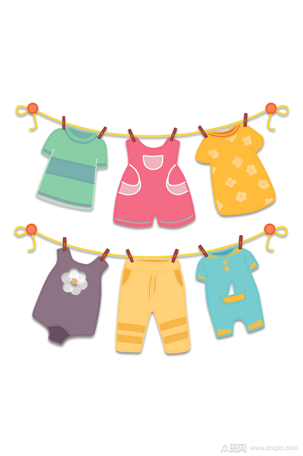 儿童卡通衣服素材模板下载-编号352866-众图网