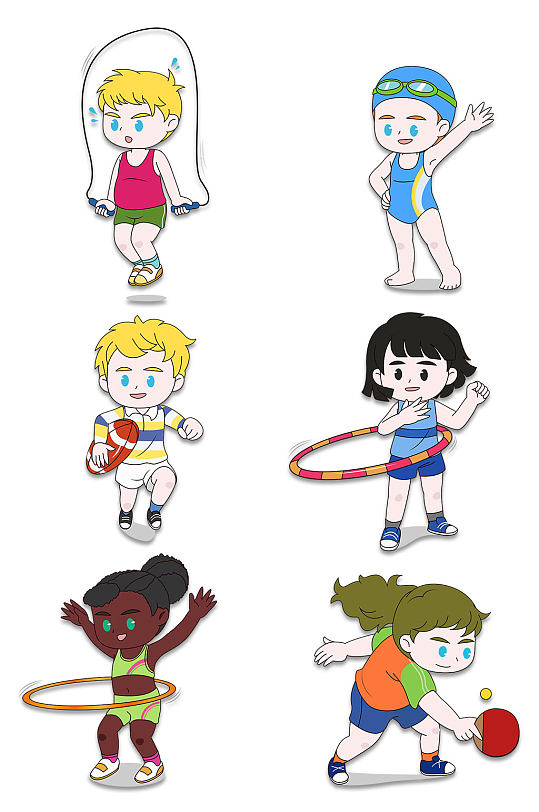 卡通趣味运动会宣传海报立即下载运动会春季校园展板校园运动会学校