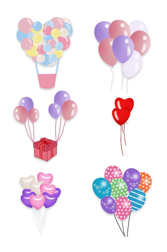 儿童卡通彩色气球