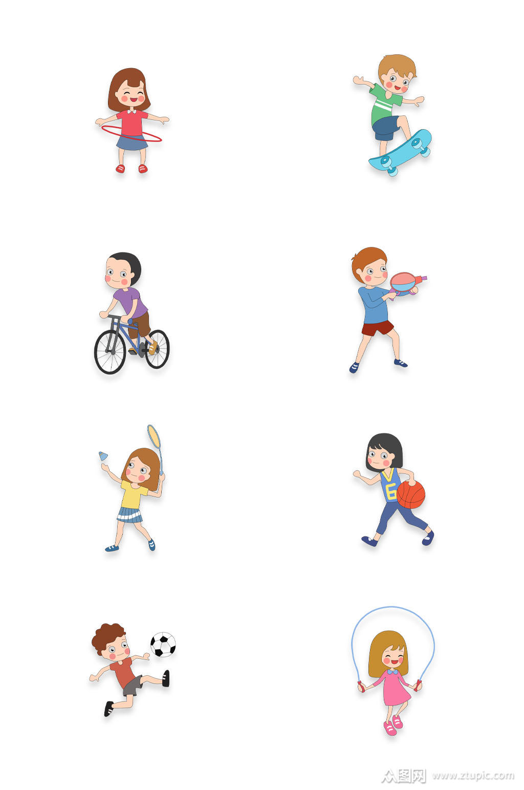 体育运动卡通素材