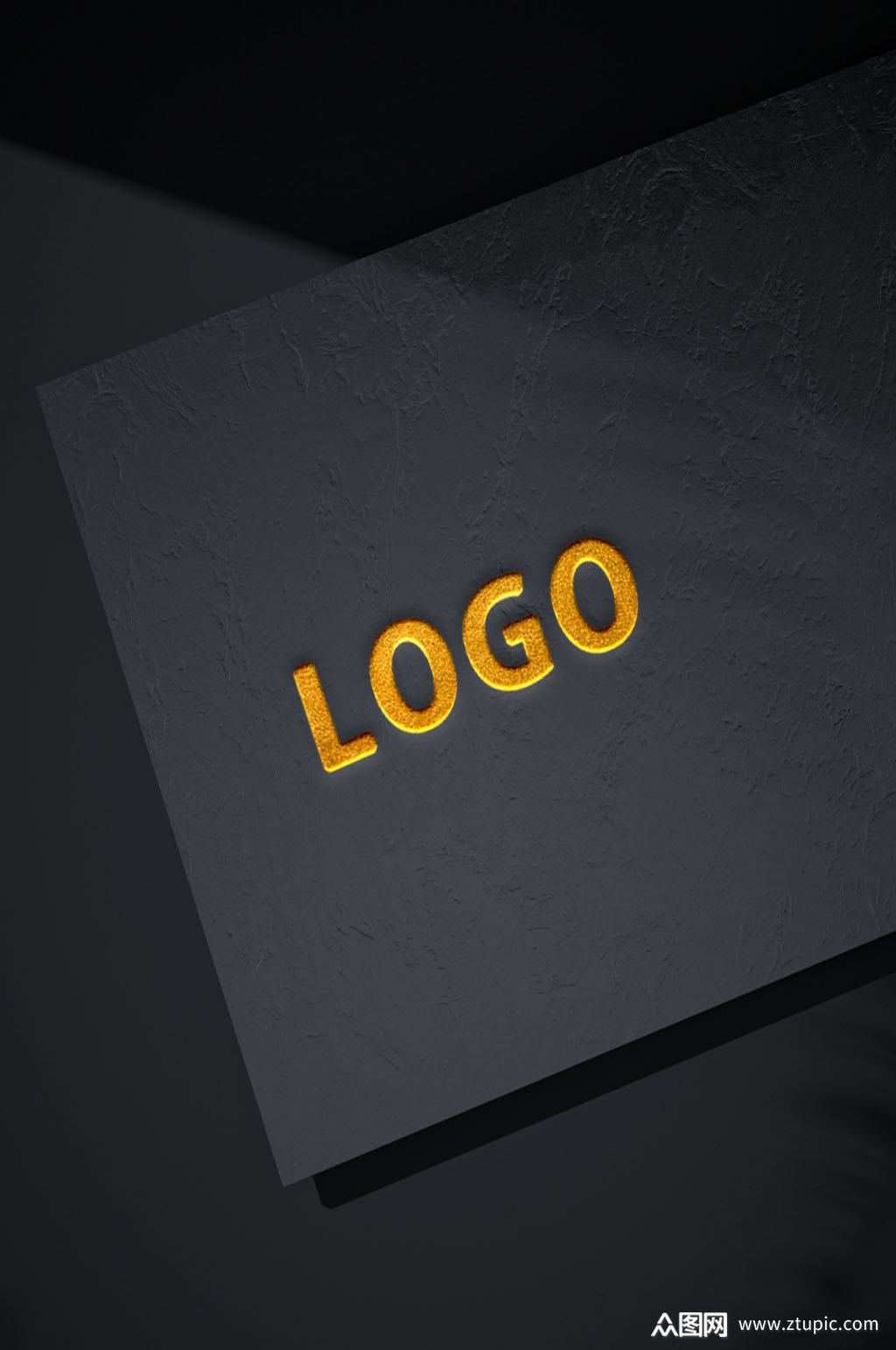 镀金黑色logo样机