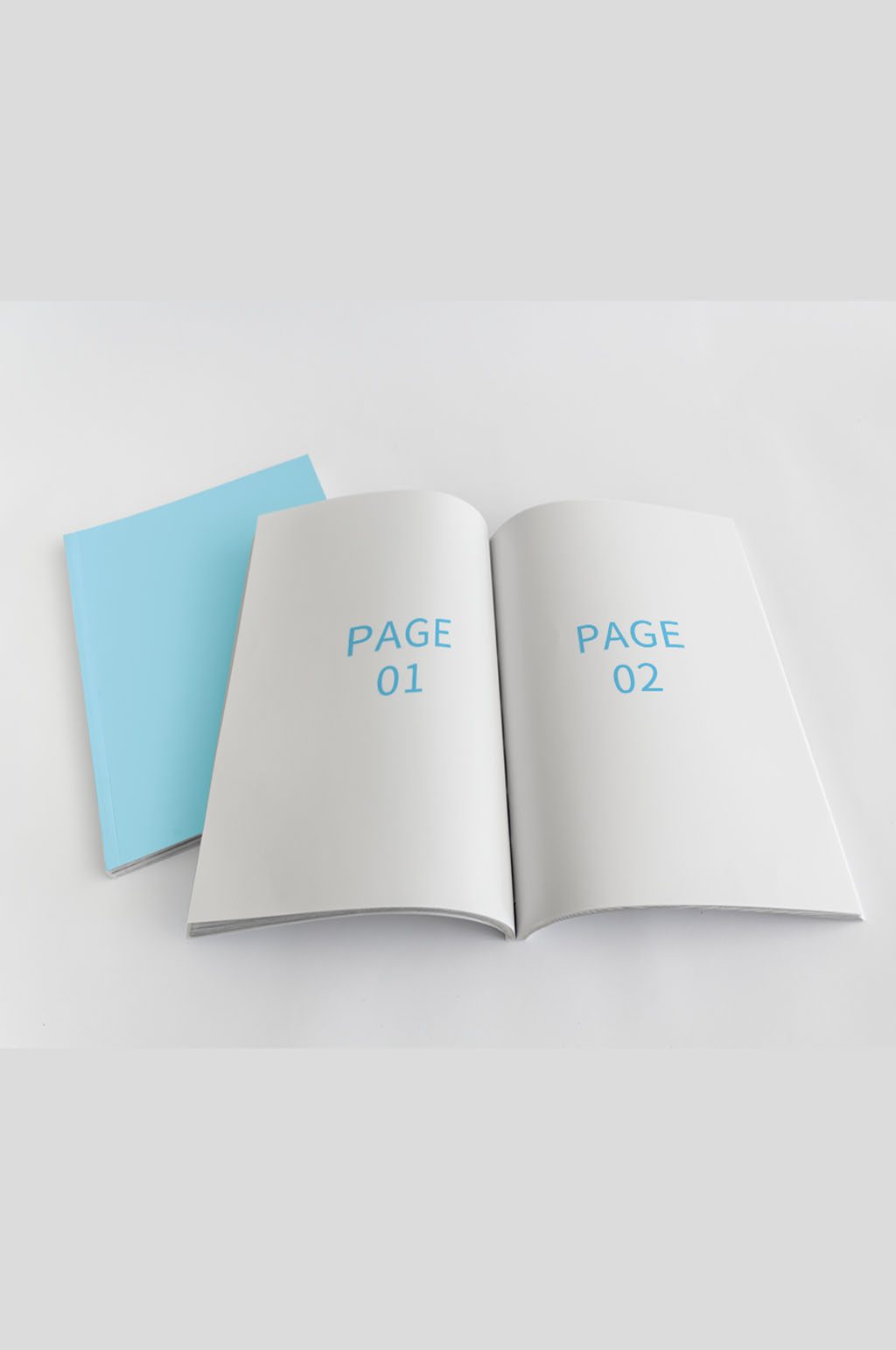 清新翻開(kāi)的宣傳冊(cè)畫(huà)冊(cè)書(shū)頁(yè)手冊(cè)樣機(jī)素材