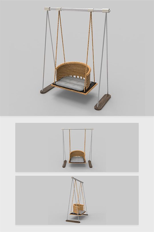 简约儿童吊椅模型