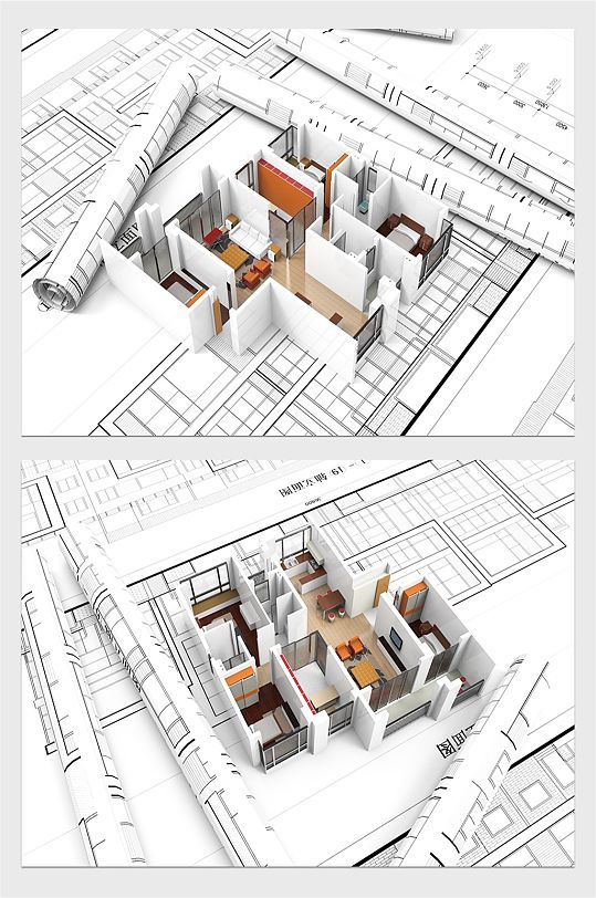 室内装修图纸模型-众图网