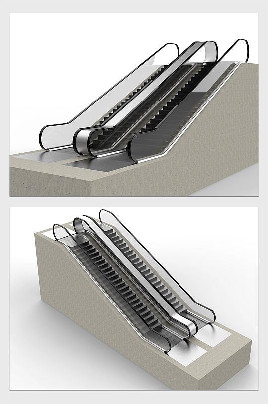 超市商超电梯模型-众图网