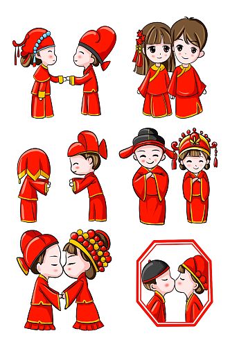 中式婚礼结婚素材