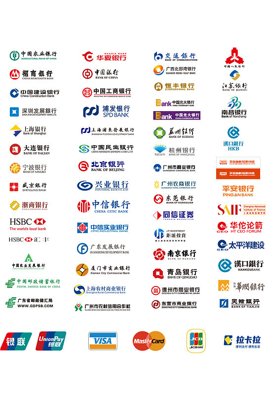 各种银行通用LOGO合集-众图网