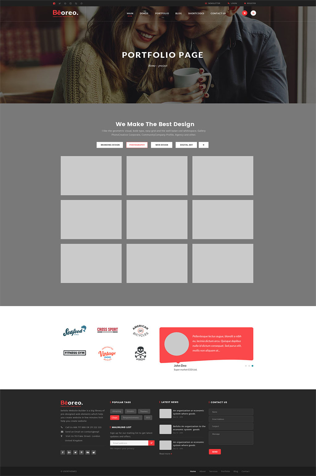 时尚简约企业网站模板下载-编号912440-众图网