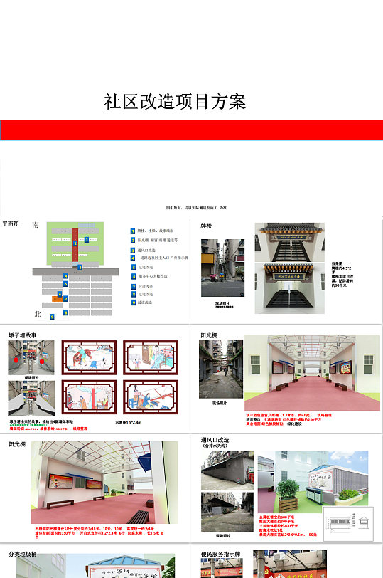 社区党建文化党群服务改造PPT