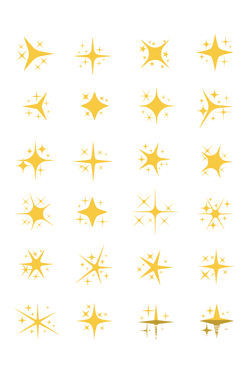 卡通星星爆炸装饰元素素材