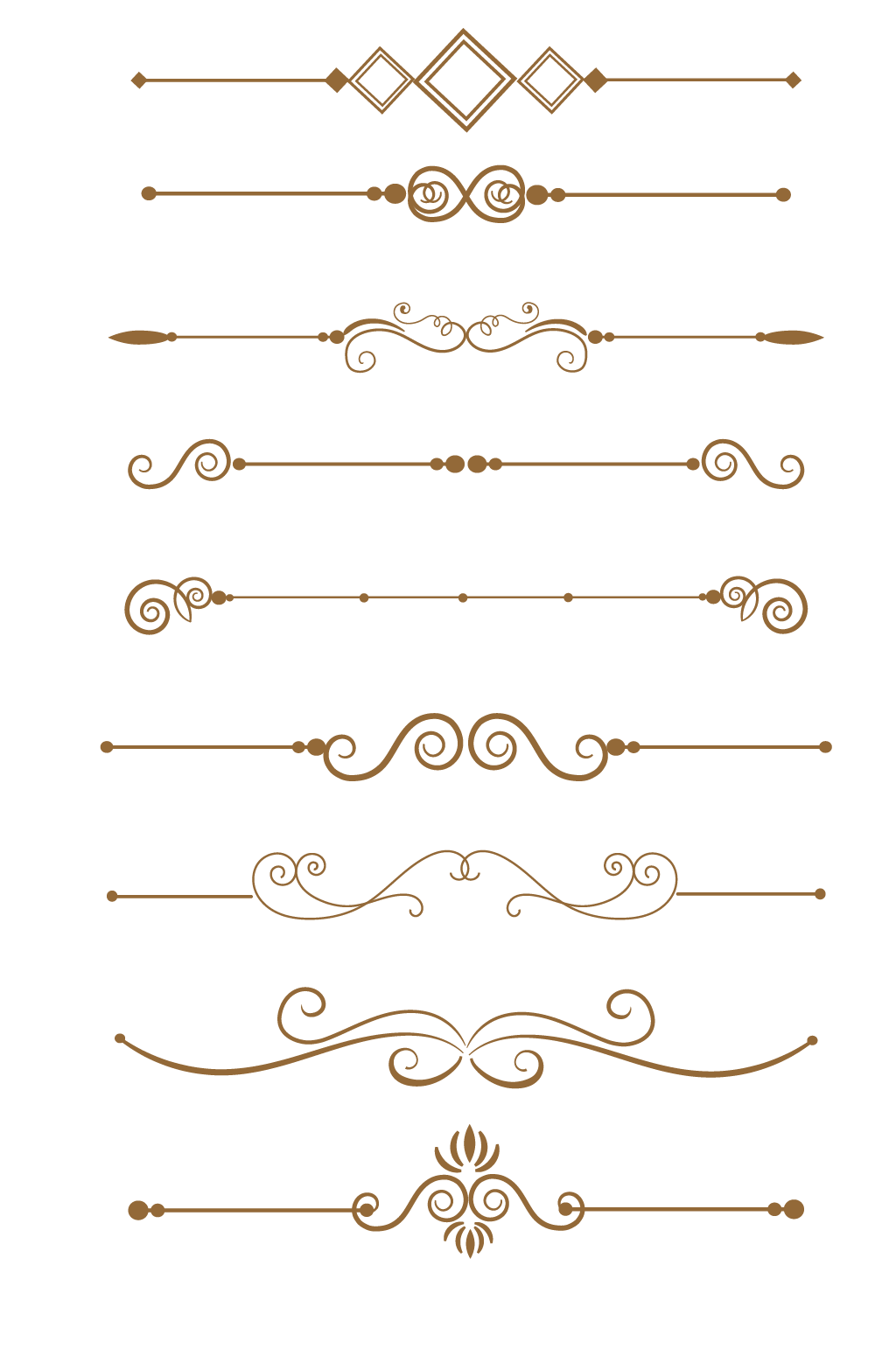 欧式古典花纹花边铁艺雕刻边框文本分割线