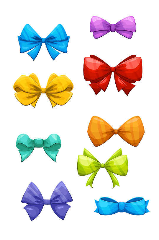 卡通手绘蝴蝶结礼盒礼包促销元素